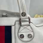 Gucci Canvas White Shoulder Bag