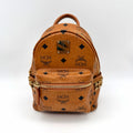 MCM Canvas Yellow Backpack