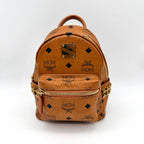 MCM Canvas Yellow Backpack