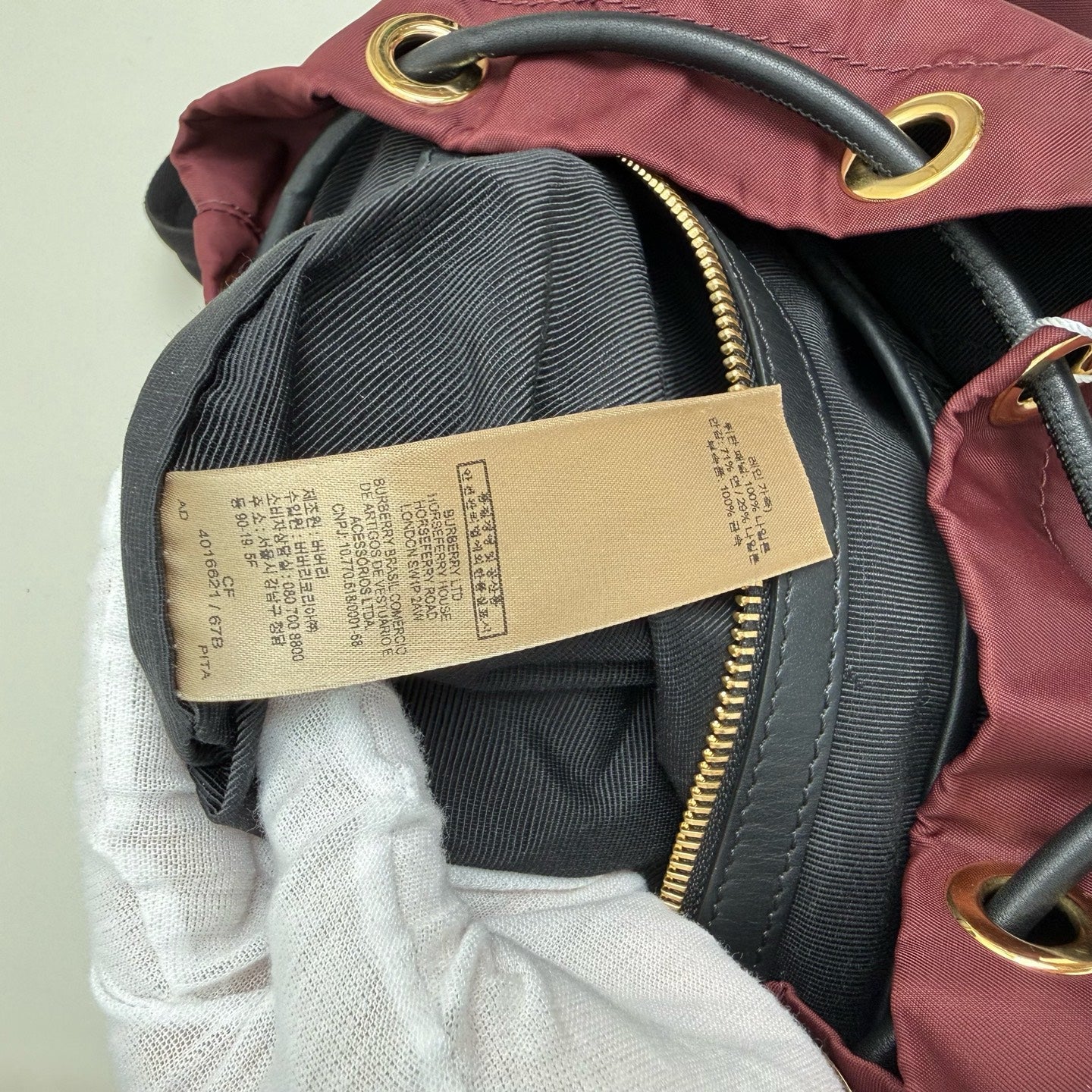 Burberry Red Backpack