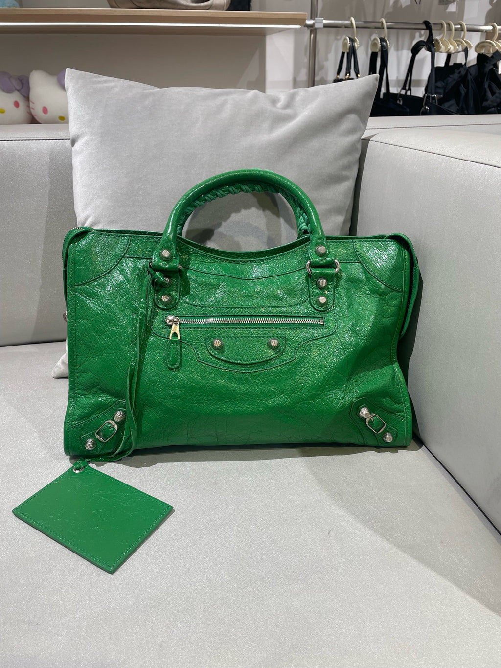 Balenciaga Green Shoulder Bag 281770-D94JN-3775
