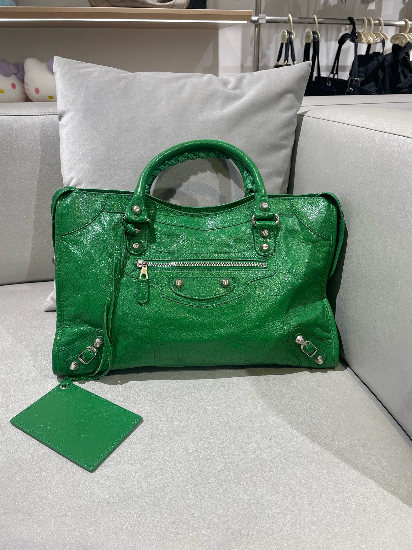 Balenciaga Green Shoulder Bag 281770-D94JN-3775