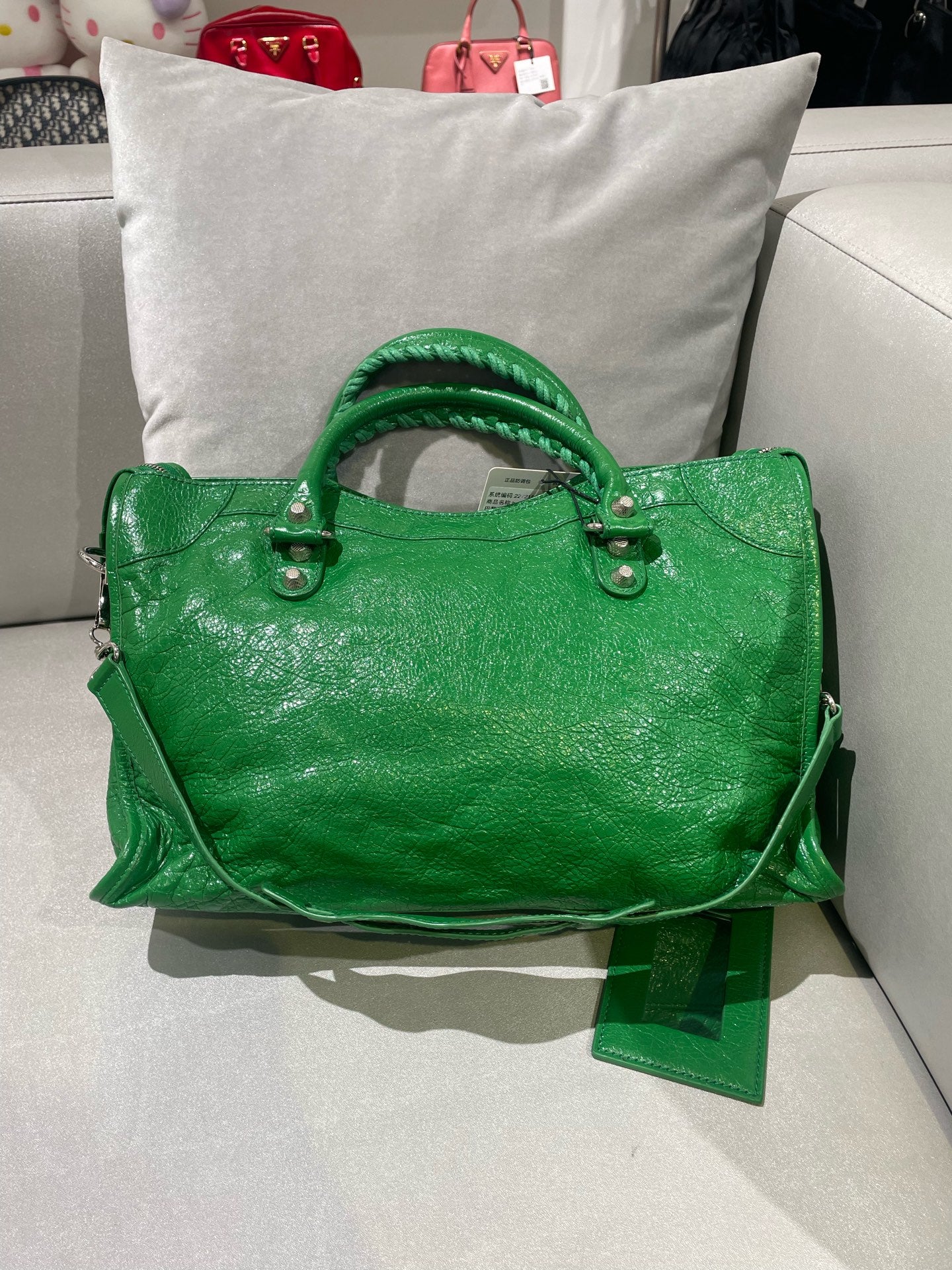 Balenciaga Green Shoulder Bag 281770-D94JN-3775
