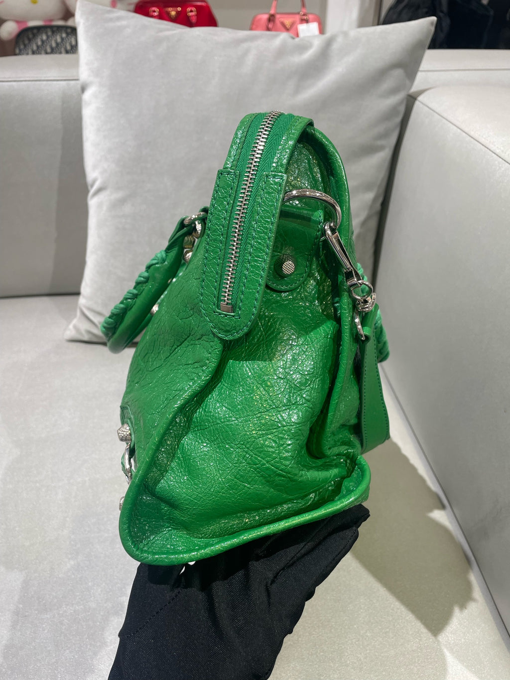 Balenciaga Green Shoulder Bag 281770-D94JN-3775