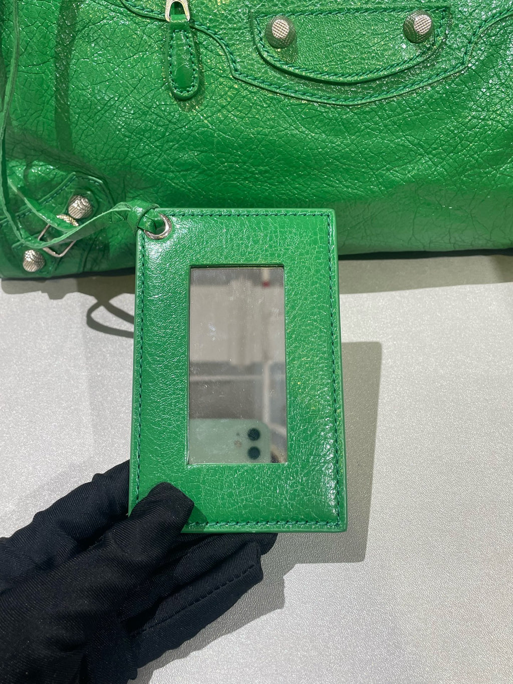 Balenciaga Green Shoulder Bag 281770-D94JN-3775