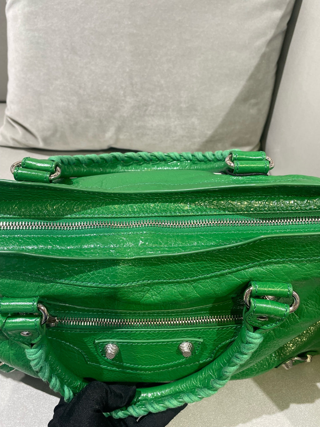Balenciaga Green Shoulder Bag 281770-D94JN-3775
