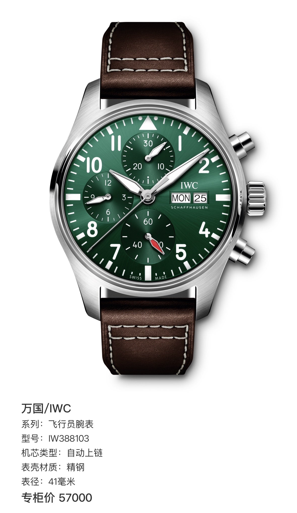 IWC Pilot’s watch 41 millimeters IW388103