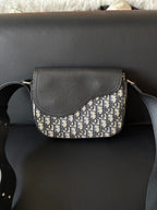 Dior Black Saddle Bag