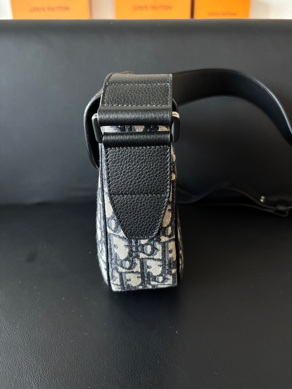 Dior Black Saddle Bag