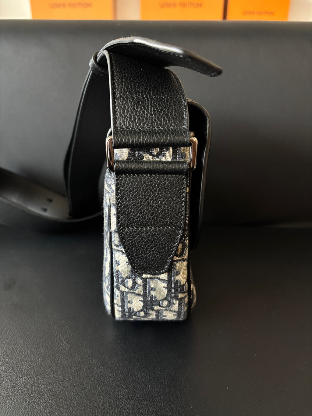 Dior Black Saddle Bag