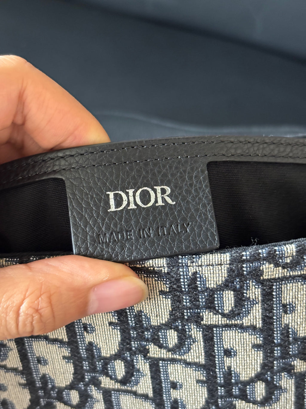 Dior Black Saddle Bag