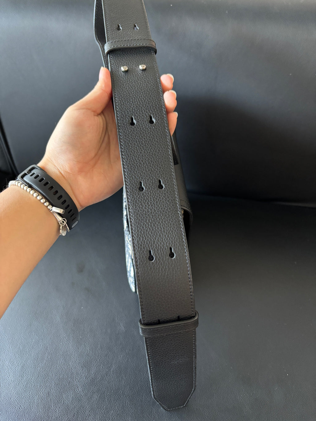 Dior Black Saddle Bag