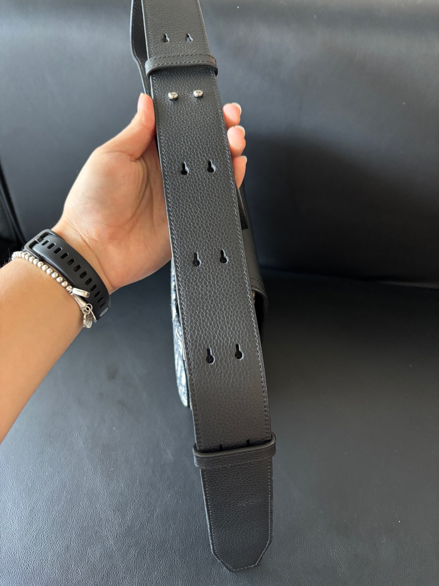 Dior Black Saddle Bag