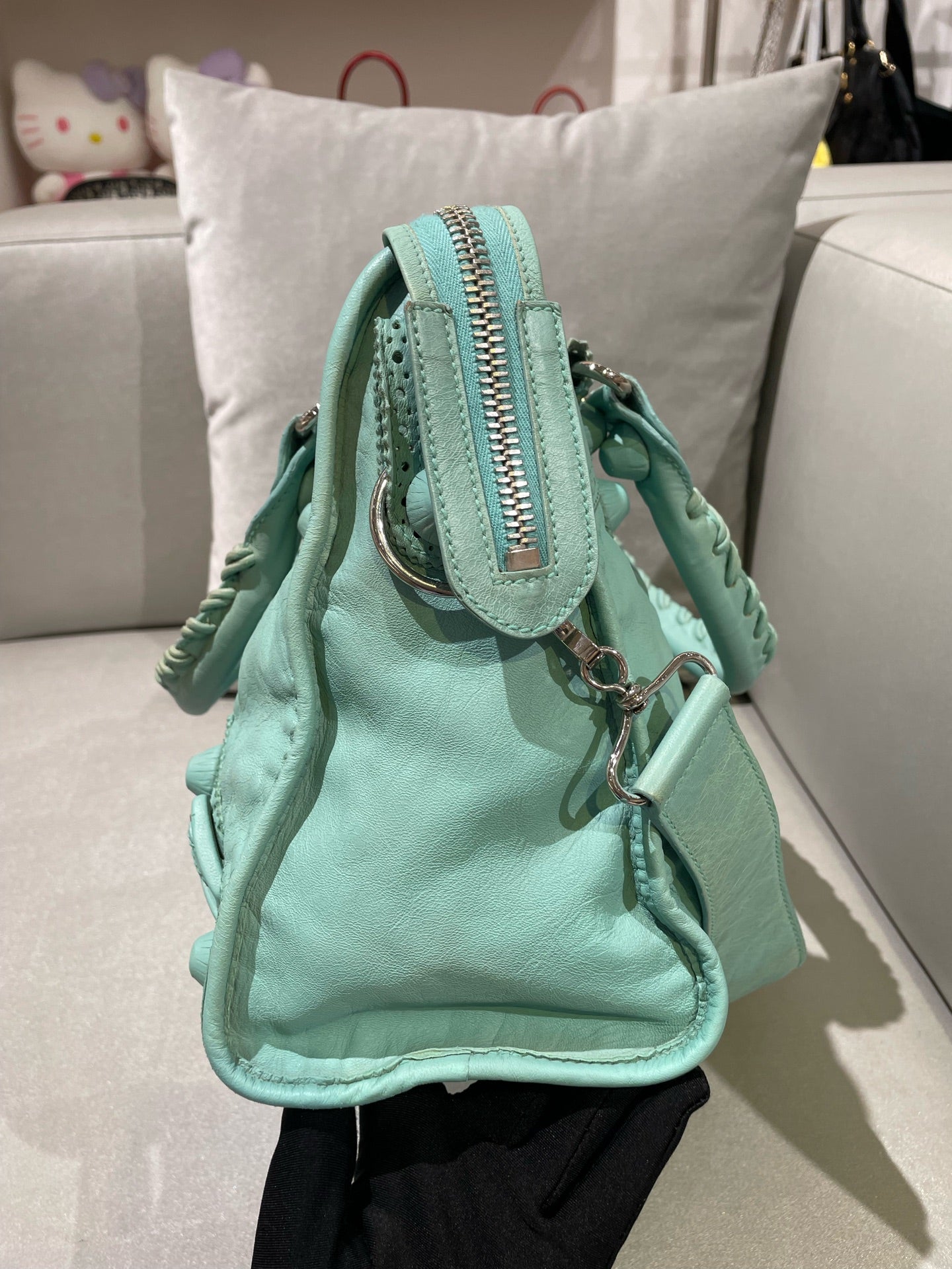 Balenciaga GIANT CITY Green Shoulder Bag 281770-D94JN-4630