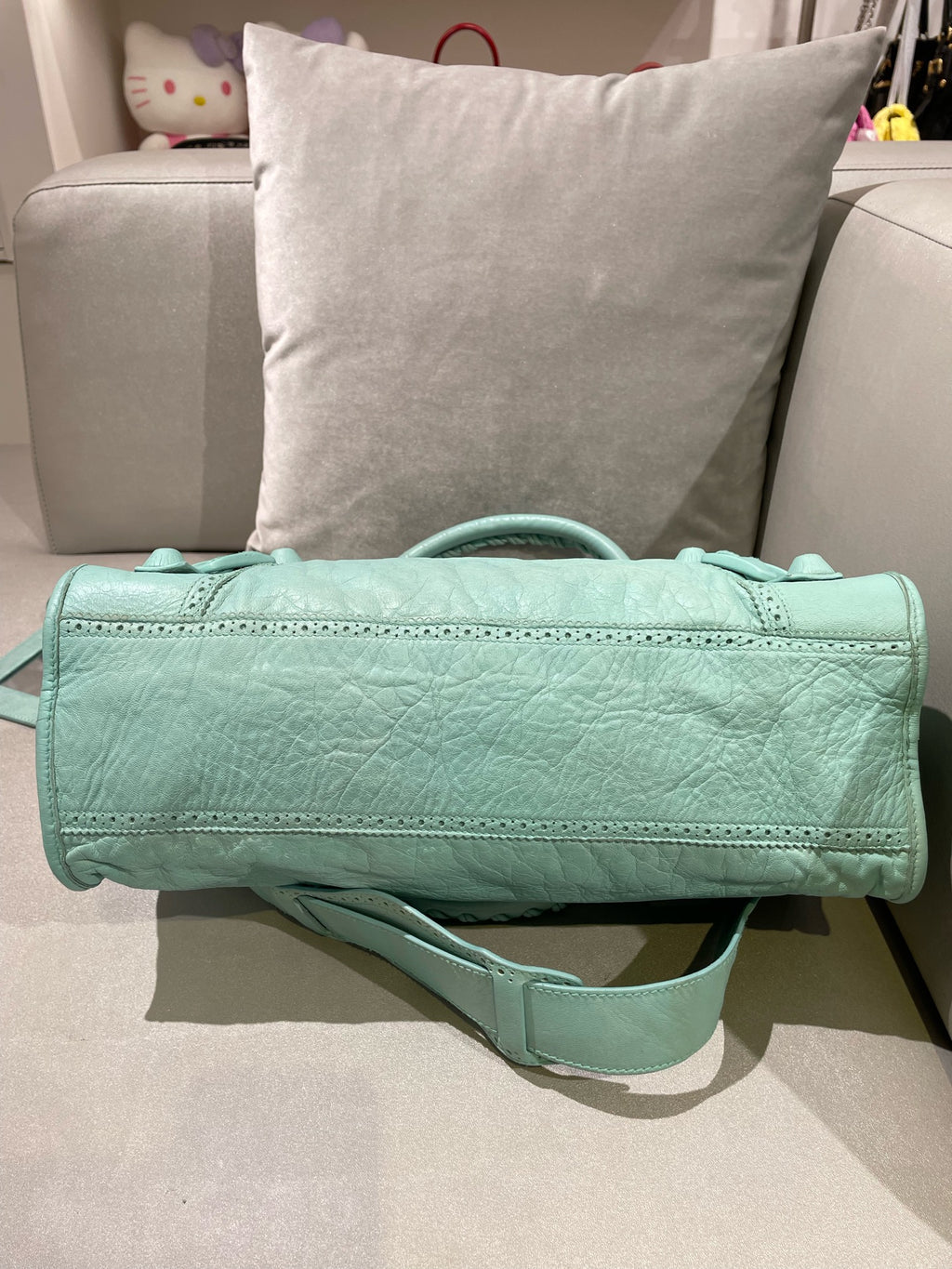 Balenciaga GIANT CITY Green Shoulder Bag 281770-D94JN-4630