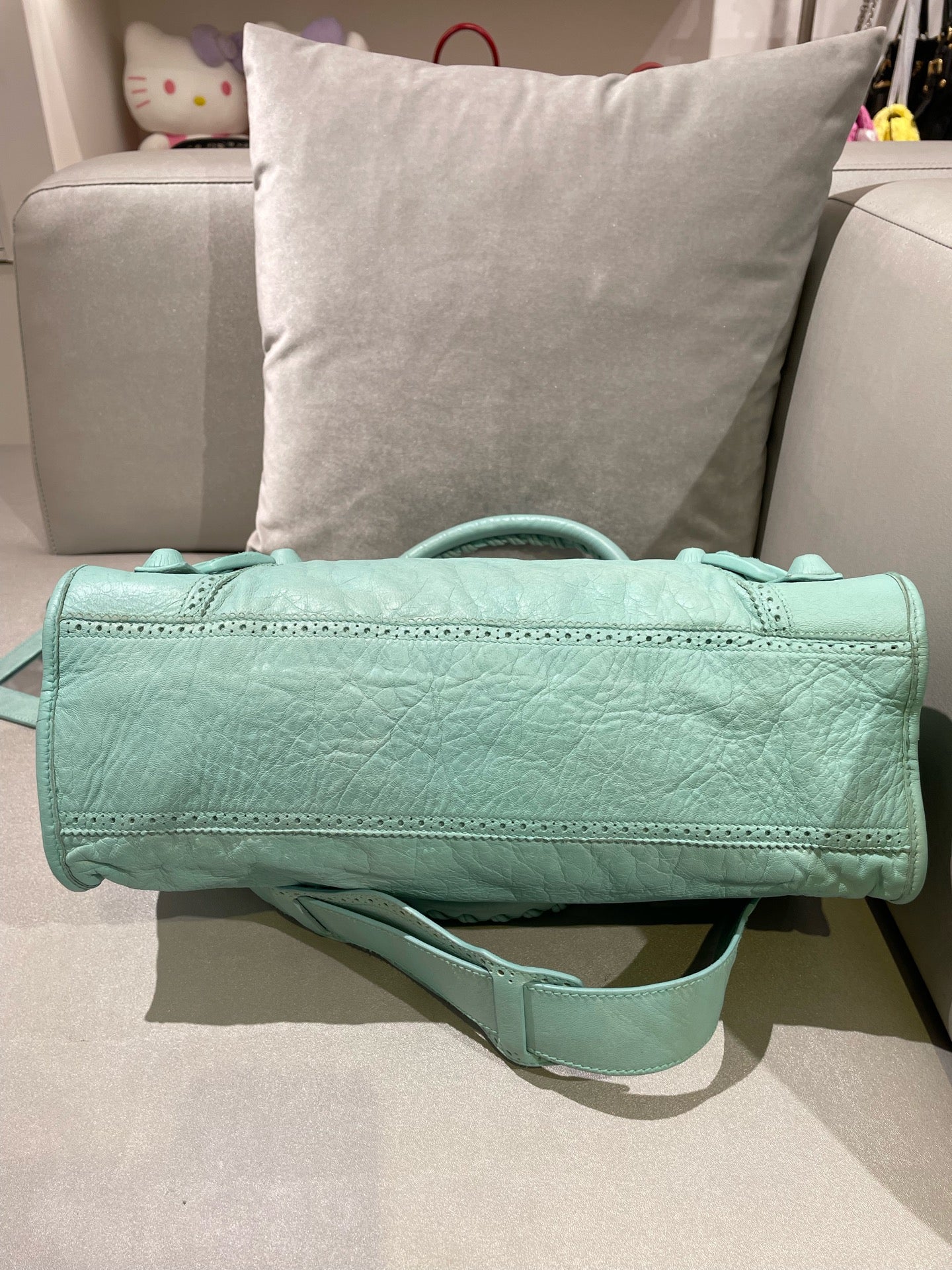 Balenciaga GIANT CITY Green Shoulder Bag 281770-D94JN-4630
