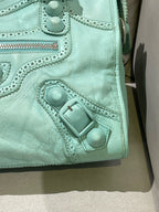 Balenciaga GIANT CITY Green Shoulder Bag 281770-D94JN-4630