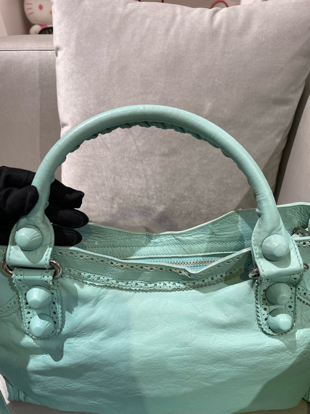 Balenciaga GIANT CITY Green Shoulder Bag 281770-D94JN-4630
