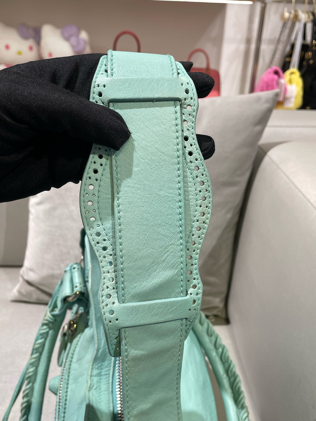 Balenciaga GIANT CITY Green Shoulder Bag 281770-D94JN-4630