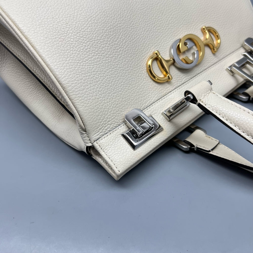 Gucci White Satchel