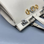 Gucci White Satchel