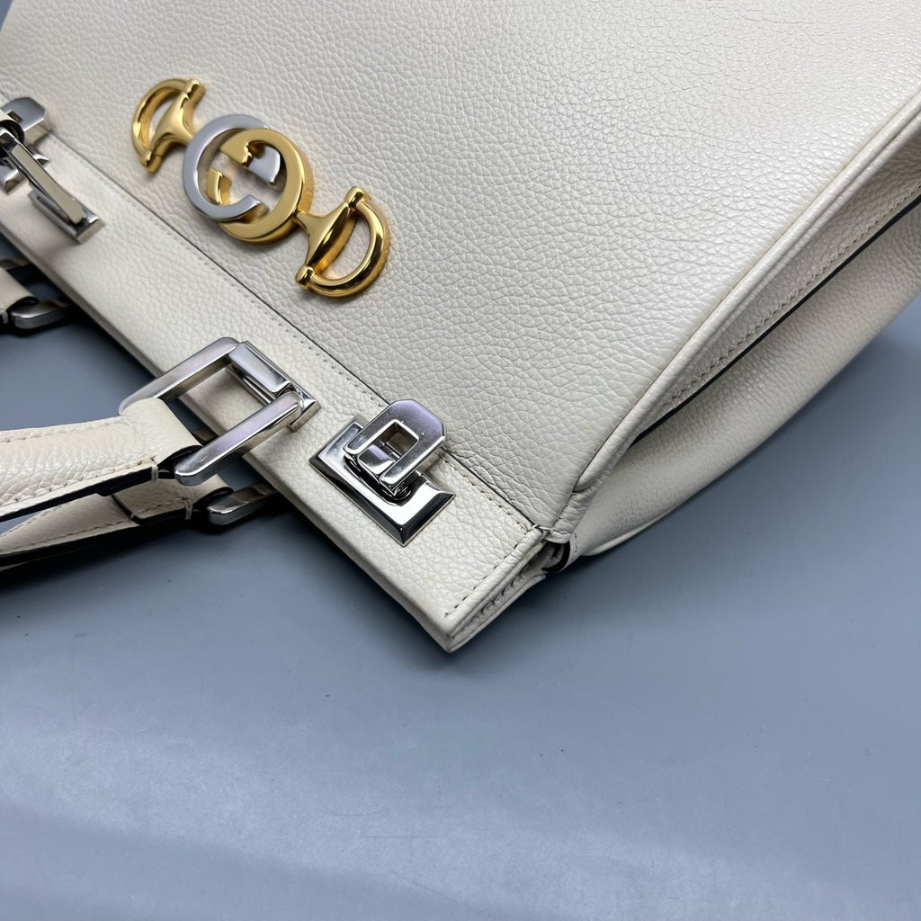 Gucci White Satchel
