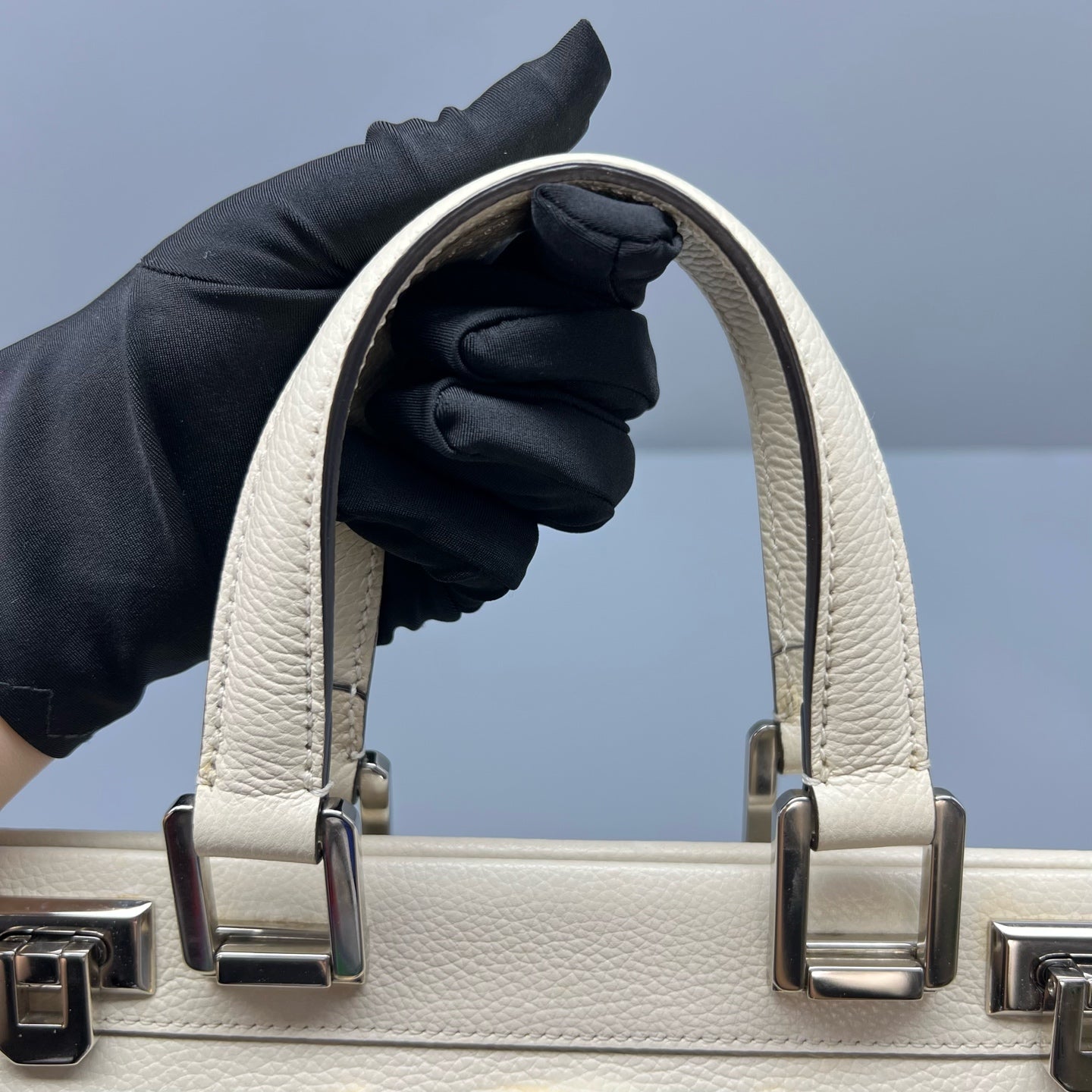 Gucci White Satchel