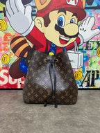 Louis Vuitton Leather Black Bucket & Drawstring Bag
