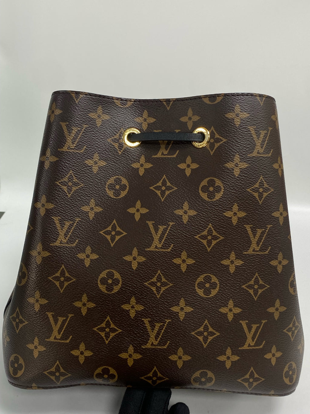 Louis Vuitton Leather Black Bucket & Drawstring Bag