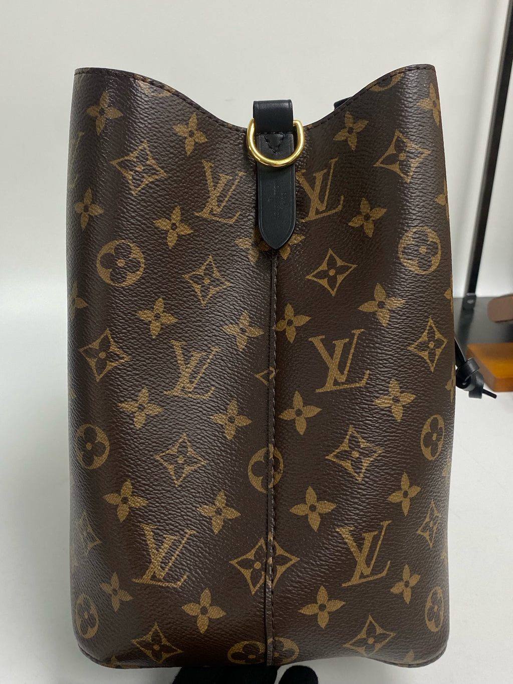 Louis Vuitton Leather Black Bucket & Drawstring Bag