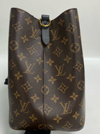 Louis Vuitton Leather Black Bucket & Drawstring Bag