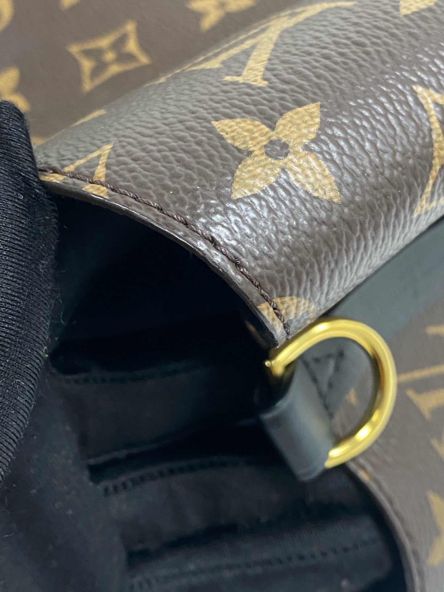 Louis Vuitton Leather Black Bucket & Drawstring Bag