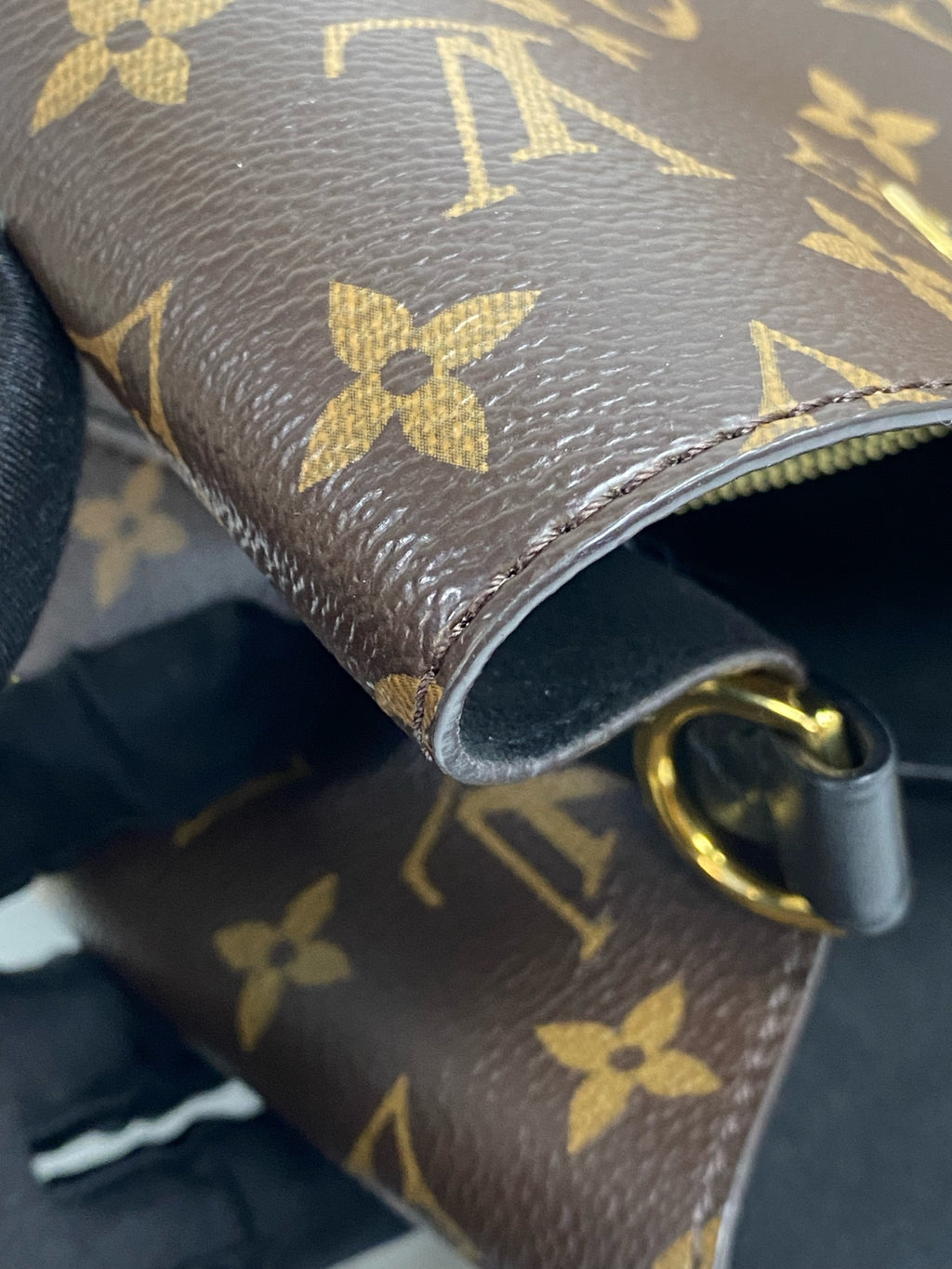 Louis Vuitton Leather Black Bucket & Drawstring Bag