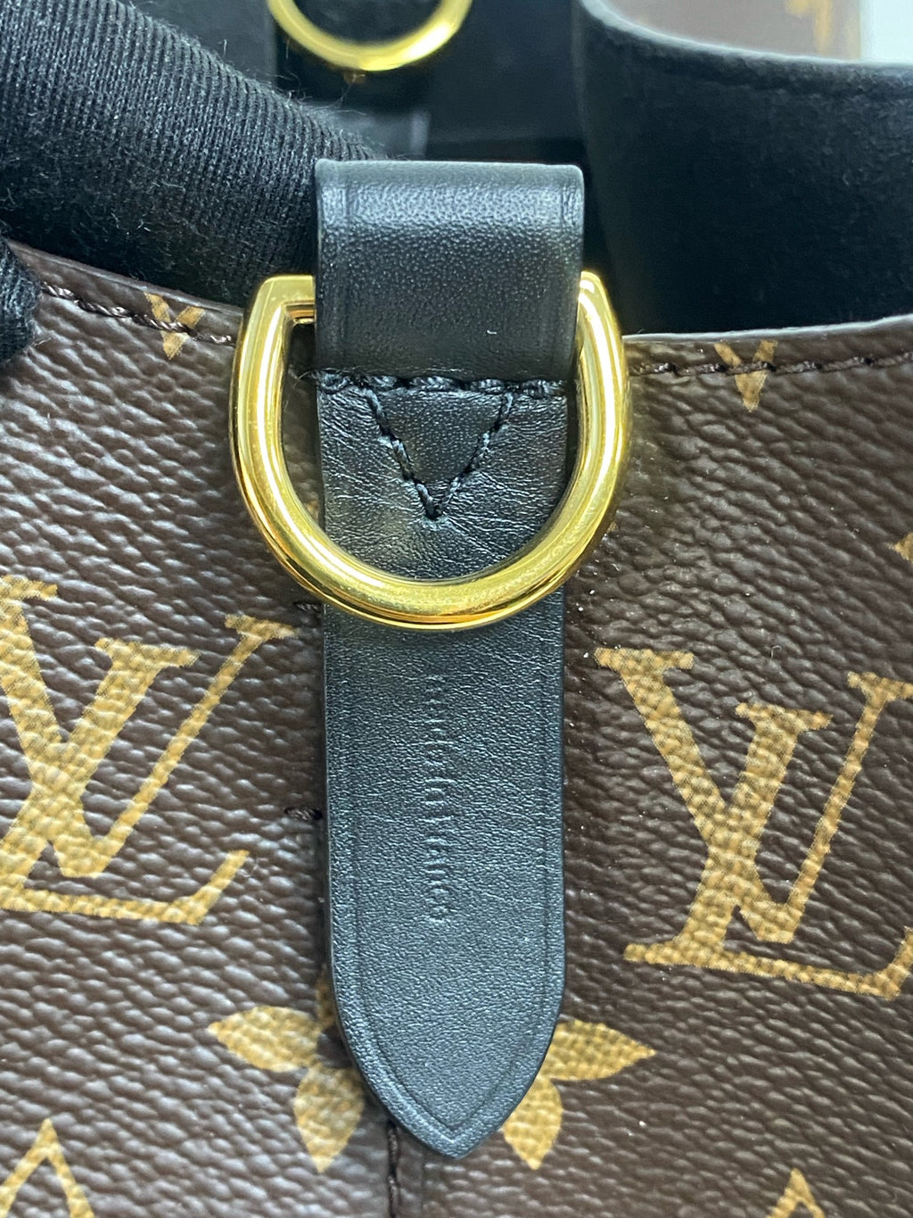 Louis Vuitton Leather Black Bucket & Drawstring Bag