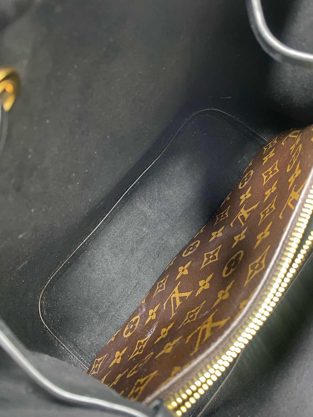 Louis Vuitton Leather Black Bucket & Drawstring Bag