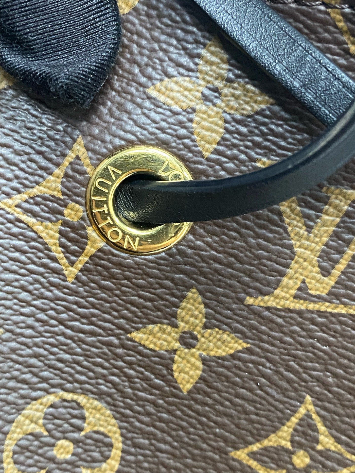 Louis Vuitton Leather Black Bucket & Drawstring Bag