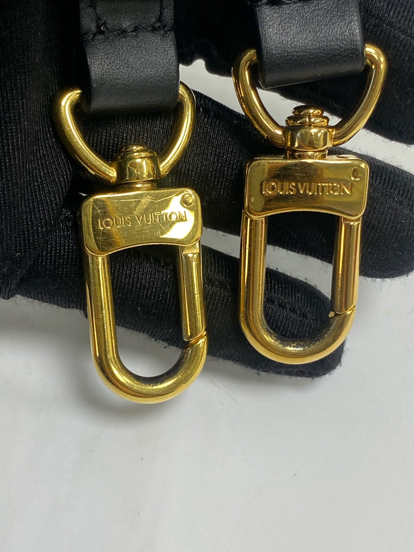 Louis Vuitton Leather Black Bucket & Drawstring Bag