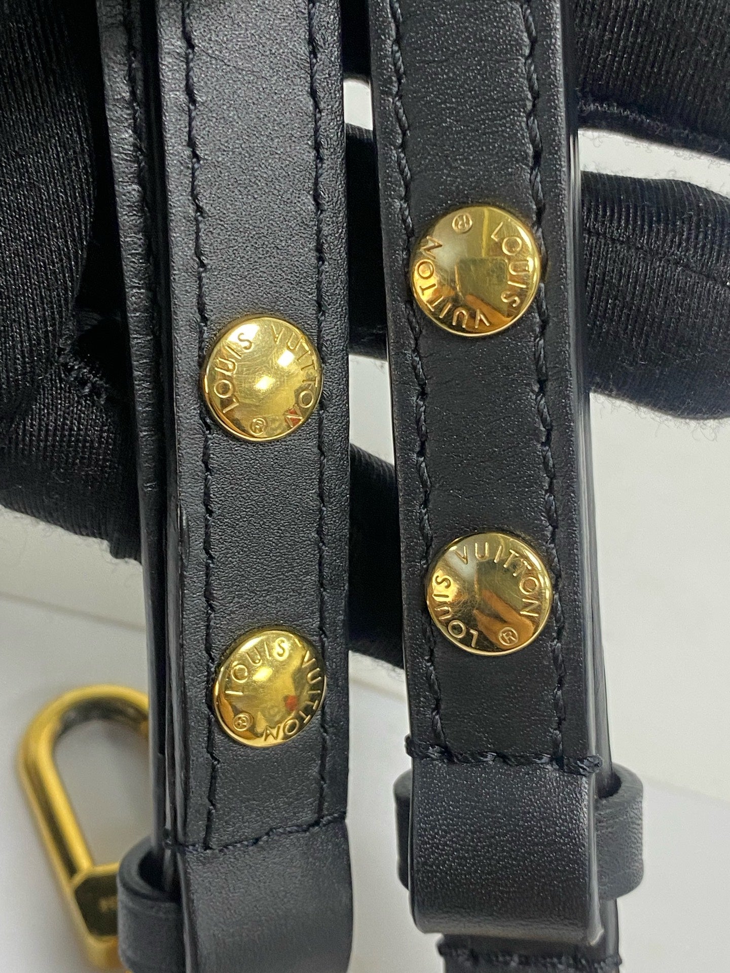 Louis Vuitton Leather Black Bucket & Drawstring Bag