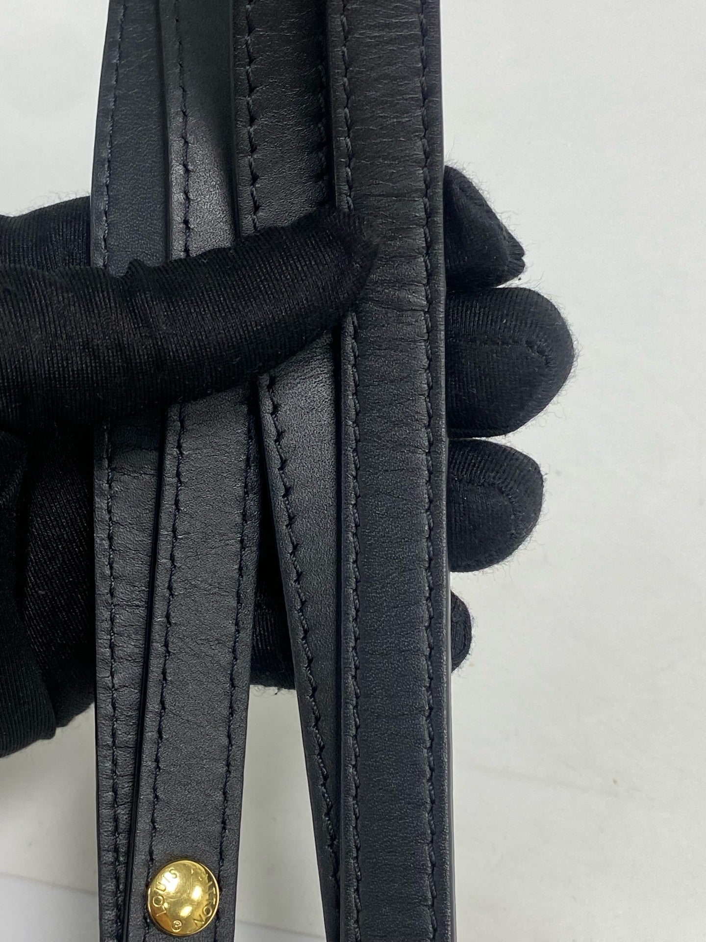 Louis Vuitton Leather Black Bucket & Drawstring Bag