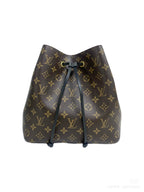 Louis Vuitton Leather Black Bucket & Drawstring Bag