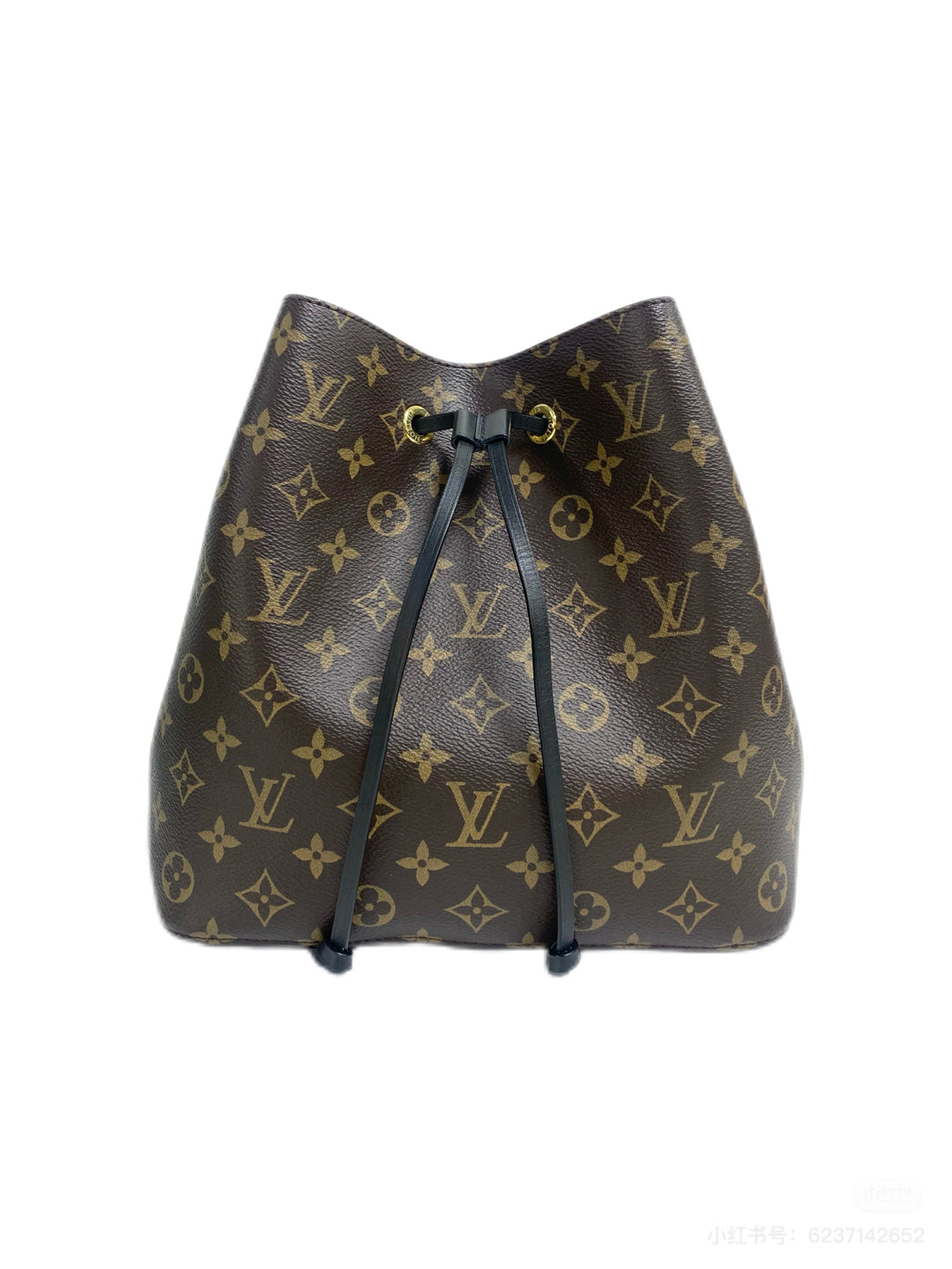 Louis Vuitton Leather Black Bucket & Drawstring Bag