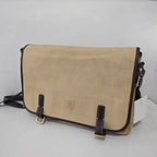 Loewe Alcantara White Messenger Bag