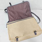 Loewe Alcantara White Messenger Bag