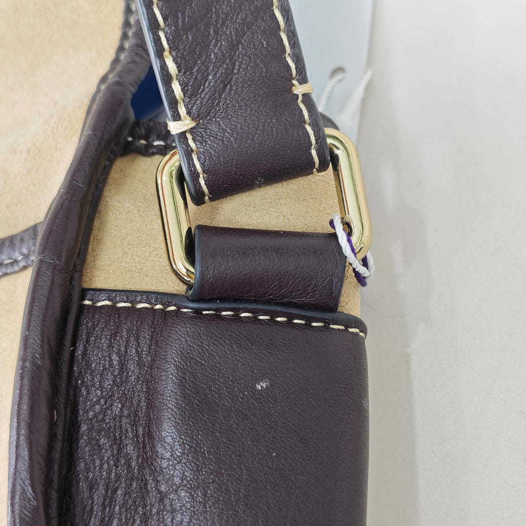 Loewe Alcantara White Messenger Bag