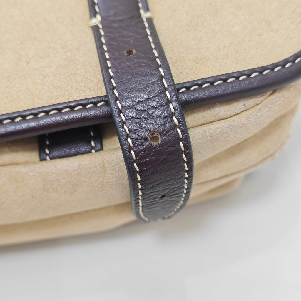 Loewe Alcantara White Messenger Bag