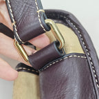 Loewe Alcantara White Messenger Bag