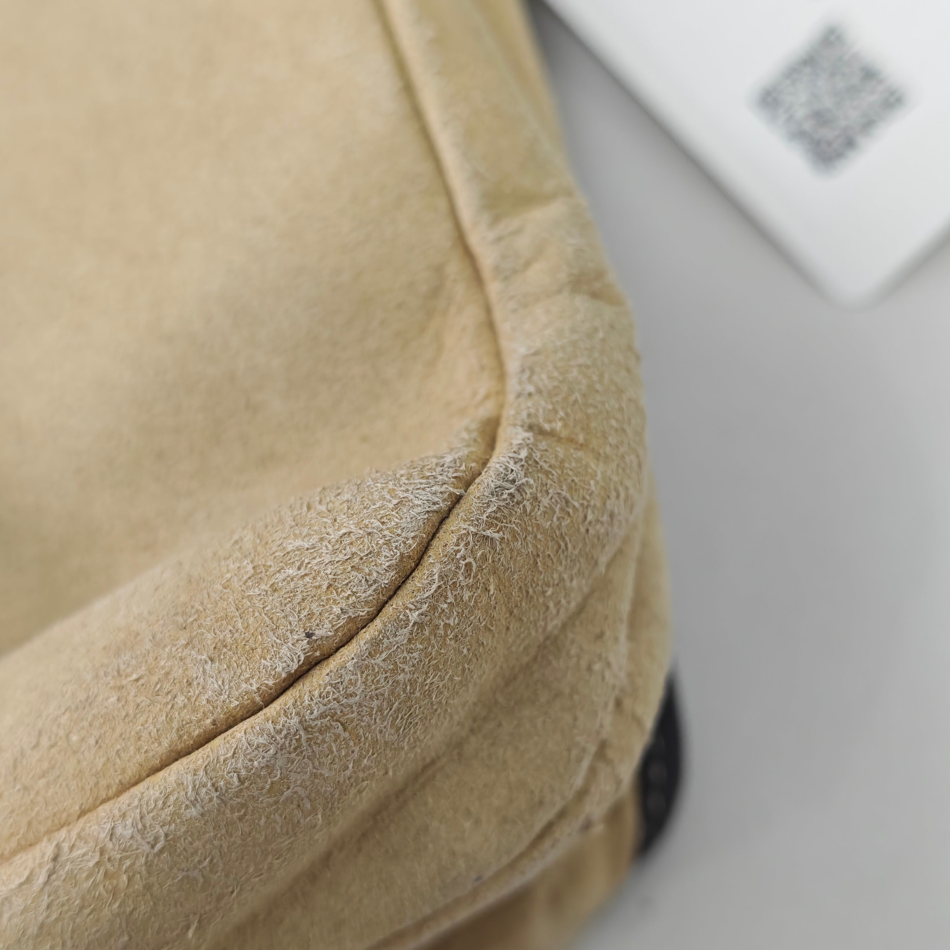 Loewe Alcantara White Messenger Bag