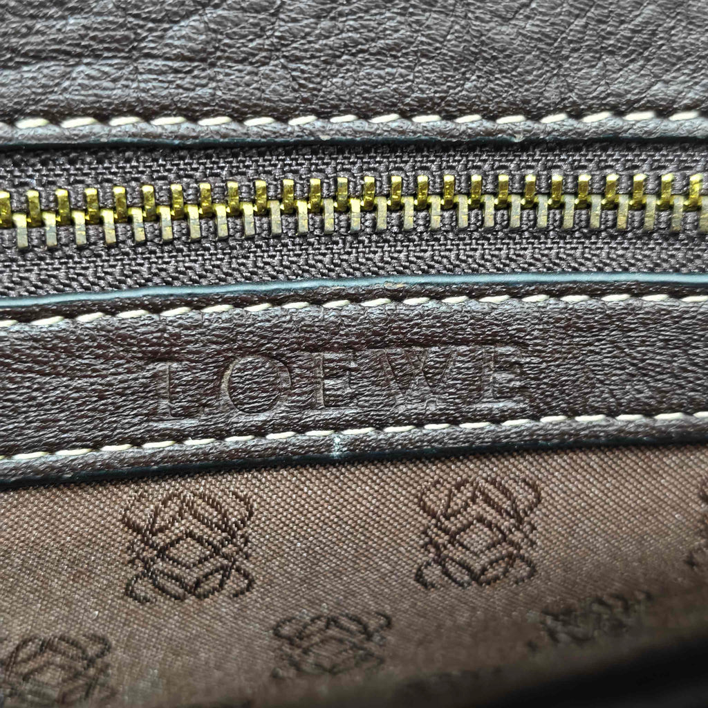 Loewe Alcantara White Messenger Bag