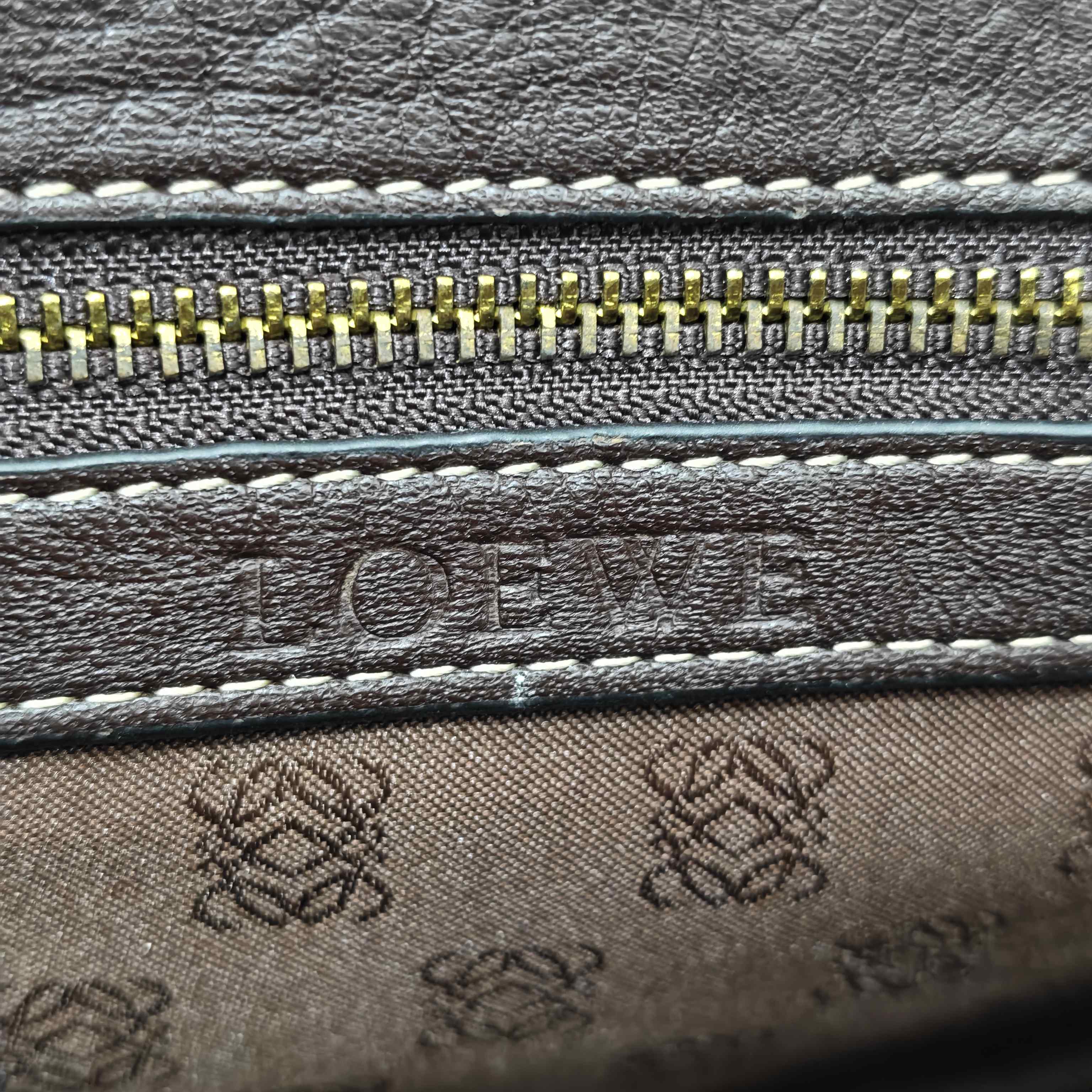 Loewe Alcantara White Messenger Bag