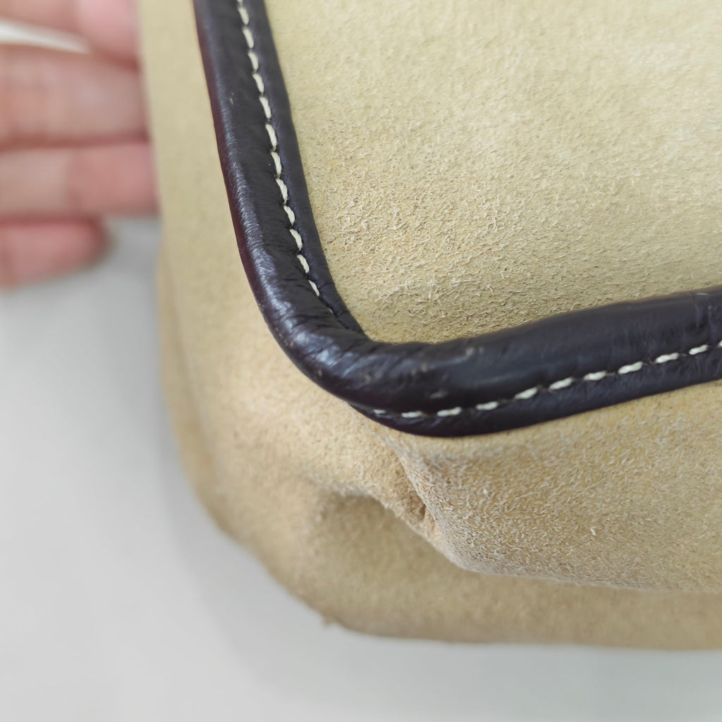 Loewe Alcantara White Messenger Bag